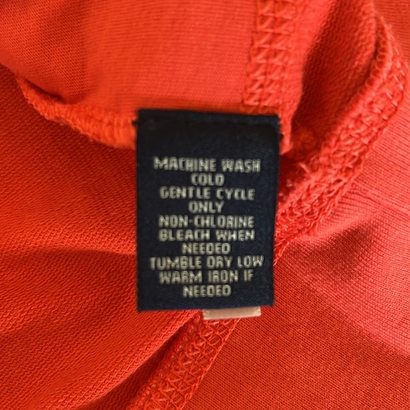 Chaps Est. 1978 Coral Pullover 3 Snap Collared Top with Tie XL - Picture 4 of 15